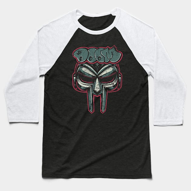 MF Doom 80s Retro Fan Art Baseball T-Shirt by Trendsdk